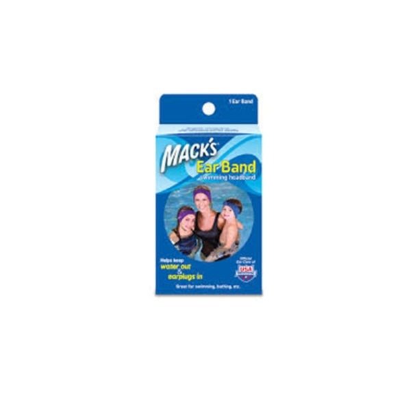 macks swimming headband packaging