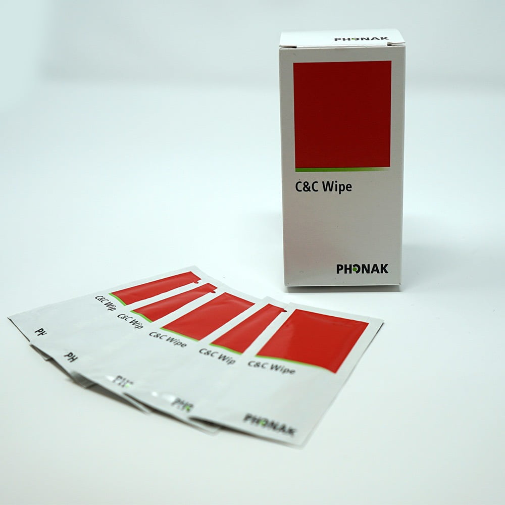 Phonak C&C Disinfectant (Assepto) Wipes (Pack of 25) Hearing Aid