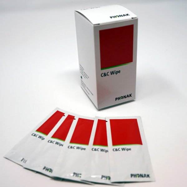 Phonak c&c disinfectant wipe