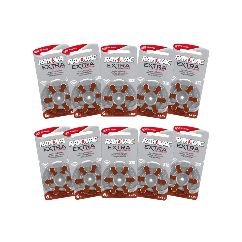 Rayovac hearing aid batteries size 312