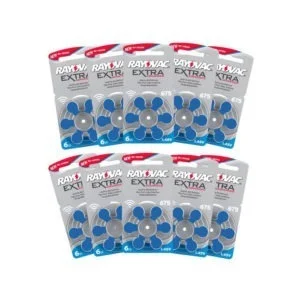 RAYOVAC Extra Hearing Aid Batteries Size 675 – 6 packs of 10