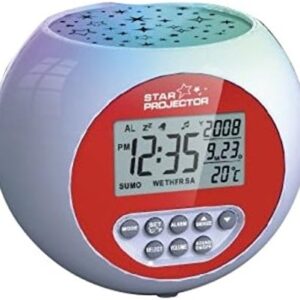 Star Projection Sound Machine Alarm Clock…