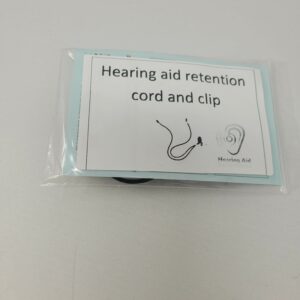 Hearing aid retention cord and clip…