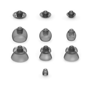 Clear Silicone Earring Backs - 300 Pcs Hypoallergenic Secure Push-Back  Earring Stoppers for Stud Earrings, 5mm Full-Cover Studs Dust-Proof