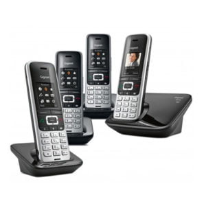 Siemens Gigaset Premium S850A Cordless Phone, Quad Handset with Answer Machine