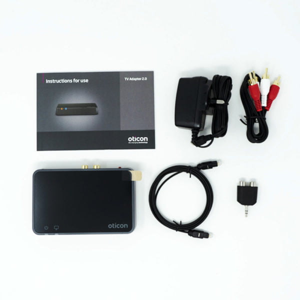 Oticon Tv Adapter box contents