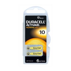 Duracell EasyTab/Activair Size 10 Hearing Aid…