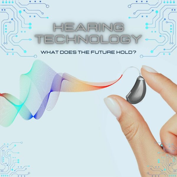 Future of hearing assistive devices technology graphic