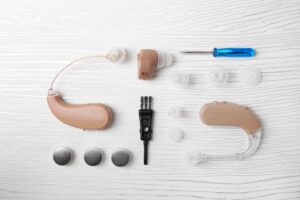 hearing aid and hearing aid accessories for ear care self-care