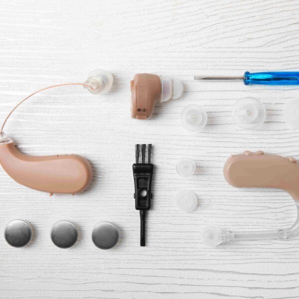 hearing aid and hearing aid accessories for ear care self-care