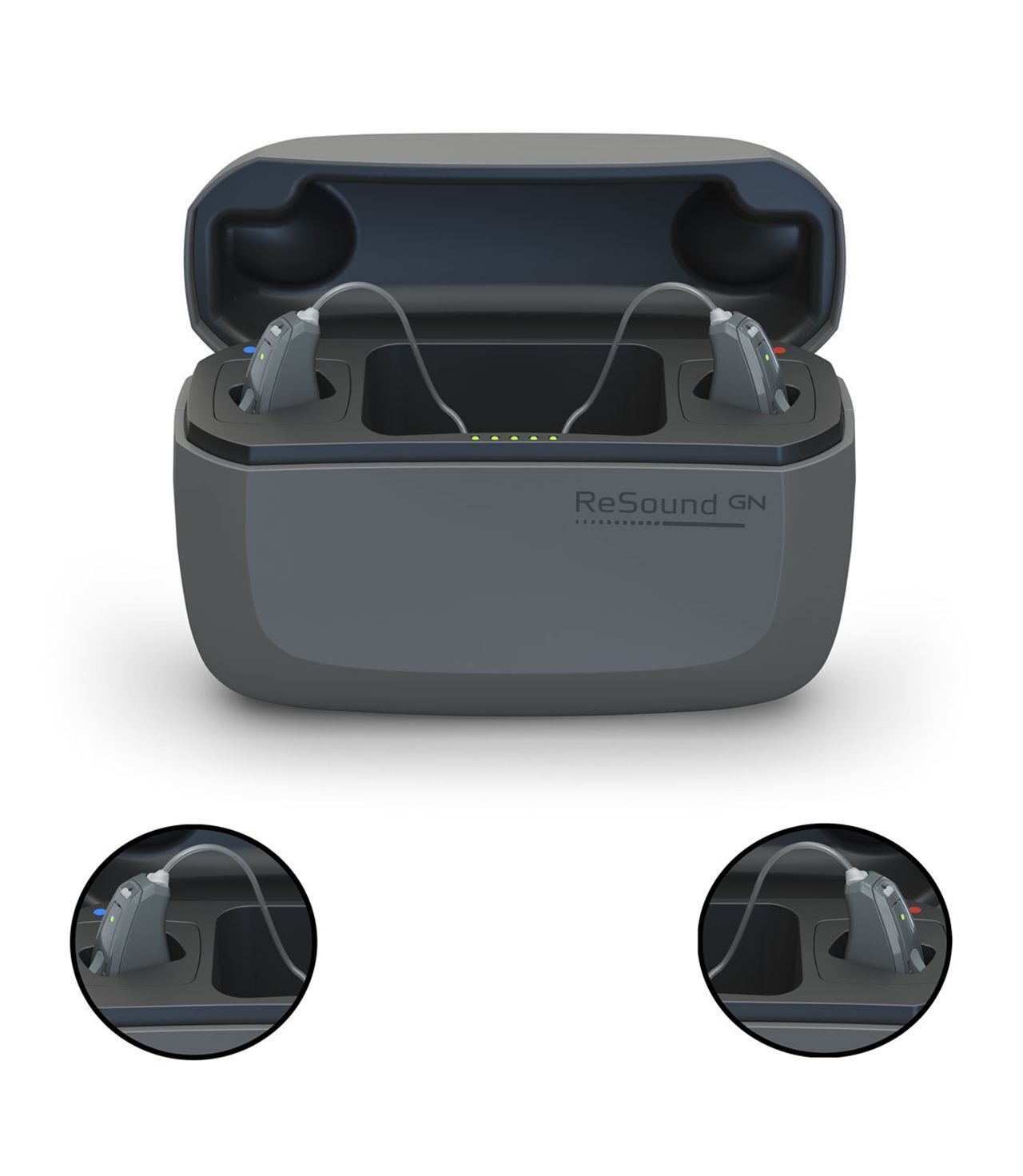 ReSound Premium Charger Case for Savi hearing aids